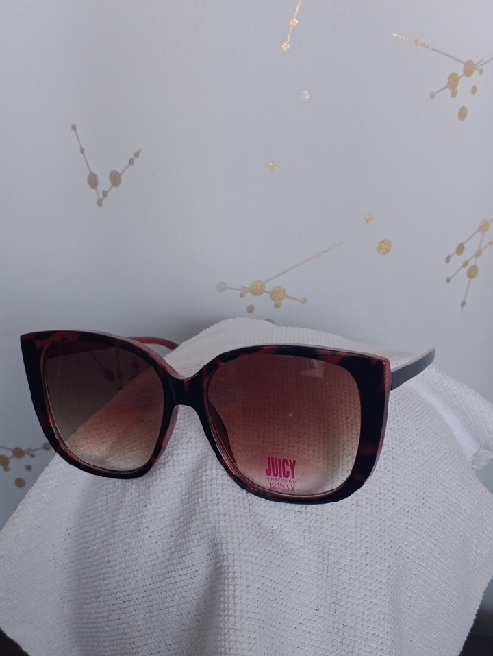 Juicy Couture Pink Tortoiseshell Cat-Eye Sunglasses With Brown Gradient Lenses